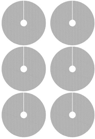 Sghtil Cubremacetas para Plantas,Protector de Suelo para Jardineras Exteriores - 6 Unidades Rejillas Cubremacetas Recortables Para Jardín Paisajismo Invernadero