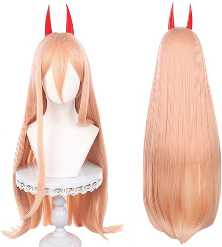Eligeecos långt syntetiskt hår anime cosplay peruk
