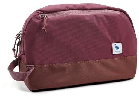 Travel Toiletry Bag 5L, Compact Wash Bag with Waterproof TPU Wet/Dry Compartment