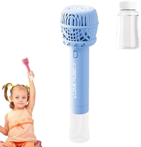 Automatisk bubbelstav - medelstor färgad blå utomhusleksak, för barn, roligt tillbehör för bubbeltillverkning med L-