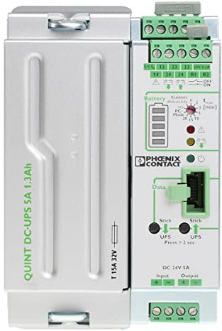 Phoenix Contact QUINT-UPS DIN-Schienen USV Stromversorgung 120W, 18 → 30V dc / 9.3A