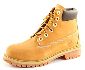 Timberland Stivali classici FTC_6 in Premium WP Boot 14749, unisex per bambini, beige e bianco, 37 EU