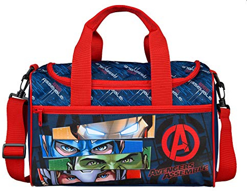Sporttasche mit Hauptfach und Vortasche, Marvels The Avengers ca 16 x 35 x 23 cm
