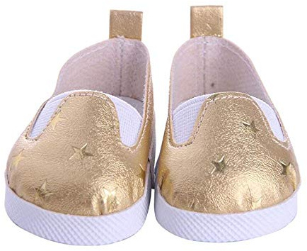 DUORUI Scarpe da Bambola Scarpe da Ginnastica Casual per bambole American Girl / New Born Baby Modello a stella da 18 pollici