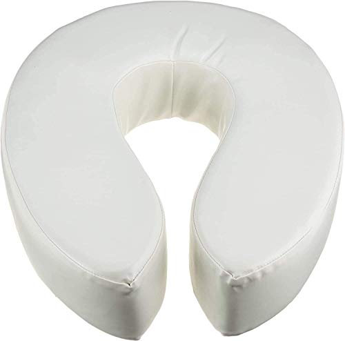 Unibos | Raised Toilets Seat | Elevated Soft Padded Seat | Support for Elderly | Handicapped & Disabled Users | Portable Strap-On Raised Toilet Seat | White
