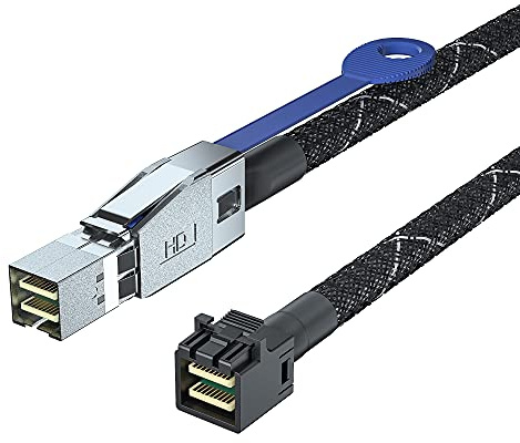 10Gtek External Mini SAS SFF-8644 zu Internal Mini SAS SFF-8643 Kabel, 0.5-Meter(1.65-ft)