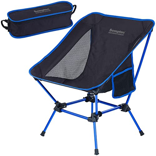 Semptec Urban Survival Technology Klappstuhl: Klappbarer Campingstuhl, 2 Sitzhöhen, Tasche, extra-leicht, bis 120 kg (Strandstuhl, Anglerstuhl, Angel)