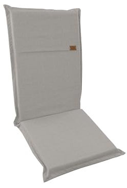 casaviva® Cuscino per Sedia Sdraio da giardino, Cuscino da esterno in Misto Cotone riciclato effetto Canapa, Sfoderabile, Imbottitura Extra, 50x90 cm, copri sdraio imbottito,Made in Italy