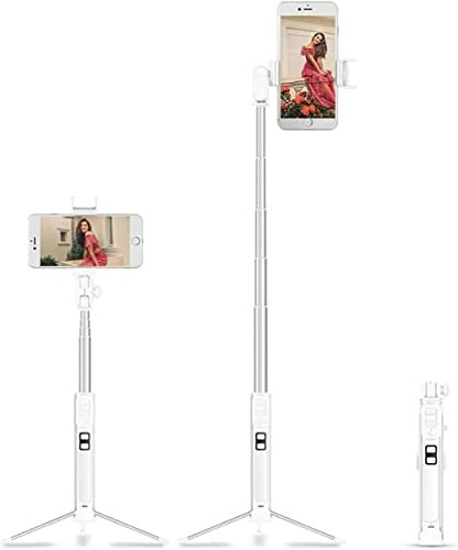Corsehild Selfie Stick Bluetooth, Selfie Stick Tripod - Palo de trípode Extensible con Control Remoto - Soporte for teléfono, trípode inalámbrico Selfie Stick, trípode portátil for teléfono