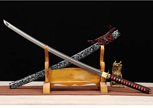 LQSMX sword Hohe Leistung Samurai Säbel Schwerter echte Waffen 41in Samurai Schwert Hand geschmiedet 1060 Stahl/scharf