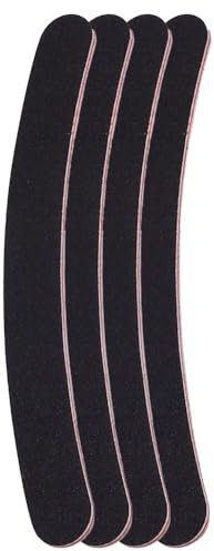 Nagelfeilen, 4 Stück Doppelseitig Nagelpfeilens, Profi Nagelfeilen, Nagelfeilen für Gelnägel, Gebogen, für Nagelpflege und Das Styling