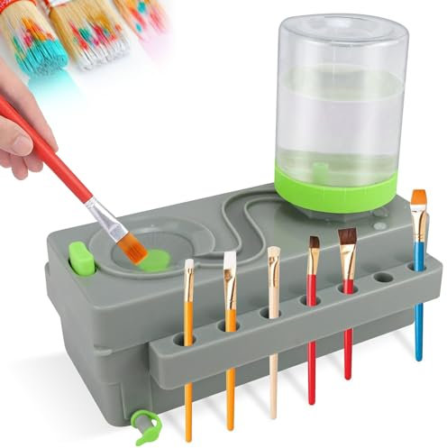 Pinsel Reiniger, Pinselreiniger Bürstenspüler, Multifunktionaler Bürstenbrause, Brush Rinser, Make up Pinsel, Künstlerbedarf Bürstenspüler für Acryl, Aquarell und auf Wasserbasis