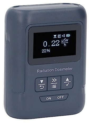 Contatore Geiger Monitor per Radiazioni Nucleari Dosimetro Alpha Beta Gamma X Ray Tester Allarme Dose Portatile Facile Lettura Rilevatore Radioattivo Multifunzionale Misuratore 1500mAh
