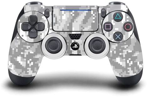 Head Case Designs Gray Camo Camouflage Vinyl Sticker Gaming Skin Decal Cover Compatible With Sony PlayStation 4 PS4 DualShock 4 Controller