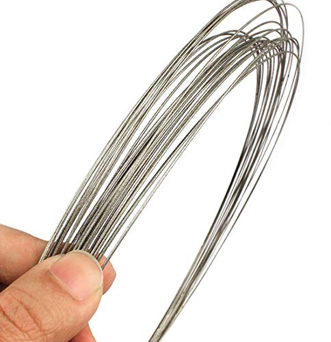 XWTOOL 1,0 mm galvanisiertes Kappsägeblatt, 1 m, Diamant-Drahtsäge, DIY-Granit-Marmor-Holz-Schneiddraht-Laubsäge