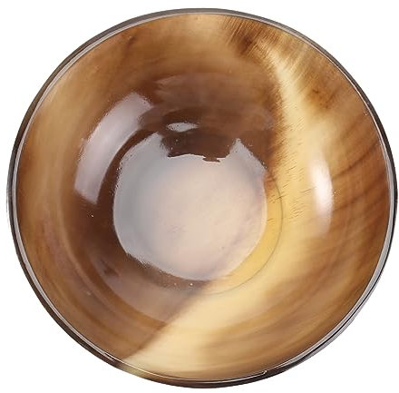 Ipetboom Natural Horn Shaving Bowl Set Handmade Shaving Soap Cup for Men Smooth Finish Sturdy Design
