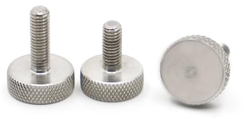 AYYSSM 304 Edelstahl Flachkopf Griff Rändelschraube Rändelschraube Großen Kopf Rund Stellschraube Werbenagel M3 M4 M5 M6 M8 M10(10mm,M8 1pc)