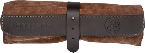 KIRSCHEN Stechbeitelsatz – Stechbeitel Set bestehend aus 4 Stechbeiteln (10, 16, 20, 26mm) und Veloursleder-Tasche, Stechbeitelset, 4-teilig 1151002