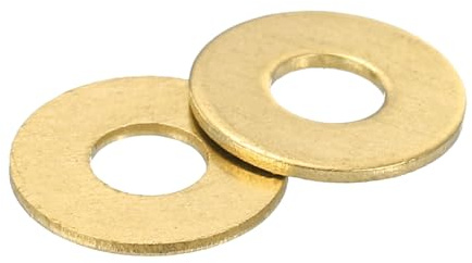 QUARKZMAN M3 Rondella Piatta, 200pz Ring di Guarnizione Piana in Ottone 8mm OD 0,5mm Spessore Ring Guarnizione Tenuta Metallo per Viti Bulloni Dadi