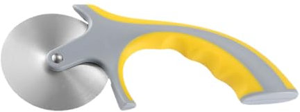 Cabilock Coupe-pizza Acier Inoxydable Avec Manche Jaune Outil De Cuisine Pratique Pour Découpe Précise Et Uniforme Des Pizzas Ustensile Et Confortable à Tenir
