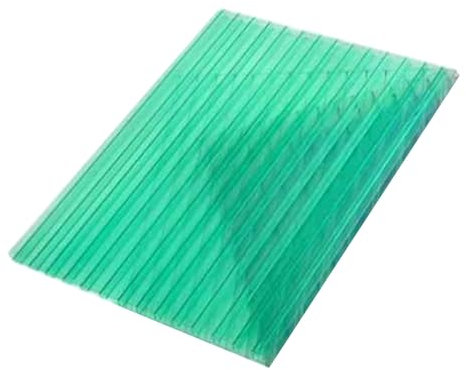 12 pezzi Pannello doppia parete in policarbonato for serra Pannello isolante in policarbonato trasparente for tetto for tetto Agricoltura Giardinaggio Cortile agricolo Capannone Tetto(Green,1.05X1m-8m