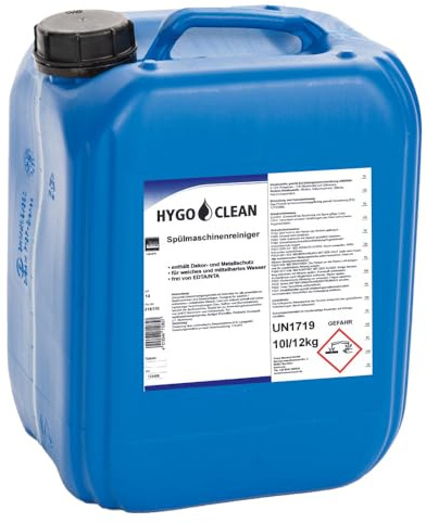 1 Stück Spülmaschinenreiniger, FRANZ MENSCH, 10l, blau, Aktiv-Chlor | Profi-Anwendung, Gastroküche, hygienisch, kraftvoll, für Gewerbe, fettlösend