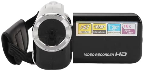 LICAEVEY Video de Cámara Camcorder 16MP 1080p 16x Digital Zoom Anti Shake 2.0 Pulgadas Pantalla Giratoria con 1/4 Pulgadas de Videocomisión de Cámara de Video para Principiantes para