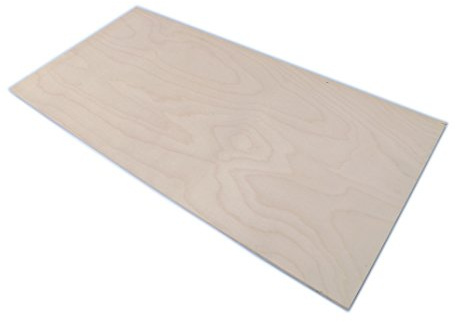 Trustleaf 6mm Birch Plywood Sheet 600x300x 6mm - Laserable Low Fume E1 Glue Ply. Pack of (2)