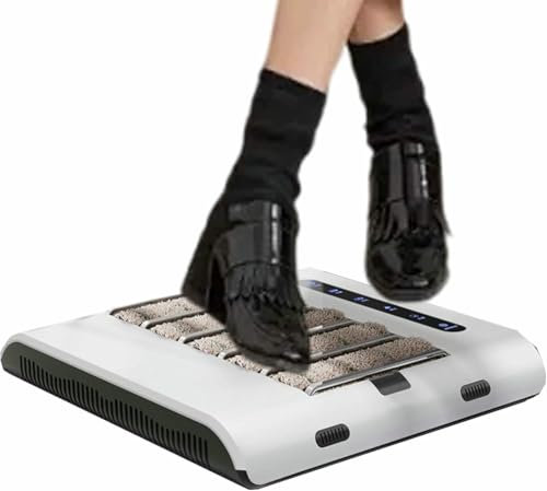 VYUJHNBG Machine de Nettoyage de Semelles de Chaussures entièrement Automatique, cireuse à Chaussures électrique, cireuse à Chaussures Automatique à capteur, Nettoyeur de Chaussures sans Eau