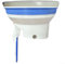 Tapa antiolor de válvula de retención de cierre automático de brida de inodoro compatible con salidas de aguas residuales de 90-110 mm para baño