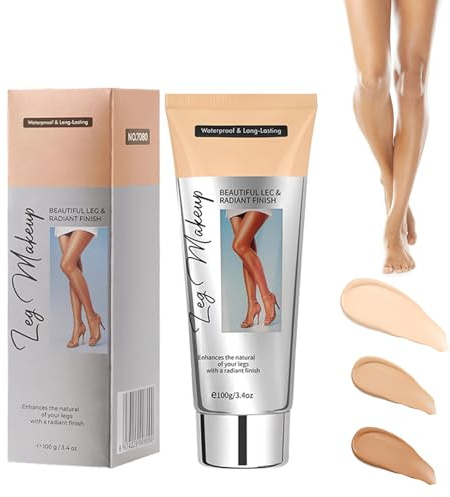 Körper Bein Make Up Wasserfest,Body Coverage Perfector für Beine,Tattoo Abdecken Wasserfest,Tattoo-Abdeckung für Bein- Und Körpernarben, Leichte Textur (Natürliche Farbe,100ml)