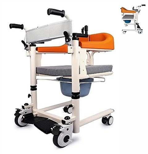 Juodkeo Comoda accanto al letto, sedia di trasferimento auto-medico/per pazienti, elevatore, aiuto di trasferimento elevatore per pazienti con ruota universale 360°, vasca 330 lb