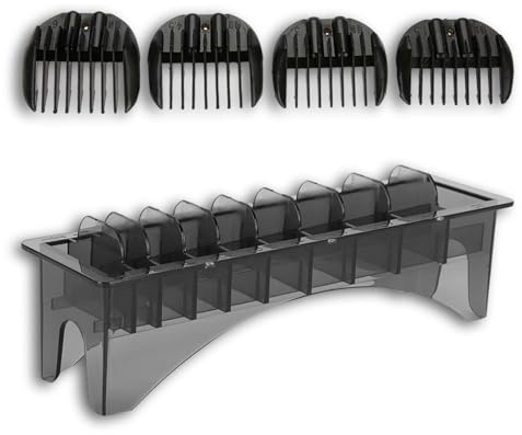Organizador para protectores de cortadora, juego de 2 unidades con 10 compartimentos, estuche universal para cortadora, juego de protectores para, soporte para protectores de, estuche para peines de