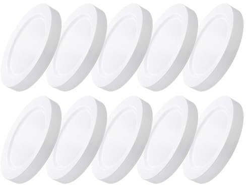 GRÄWE Kunststoffteller-Set in Porzellan-Optik, Ø 26 cm, spülmaschinengeeignet, 50er Pack leichte Teller, leichtes Geschirr, 50 Stück - Weiß - wiederverwendbar