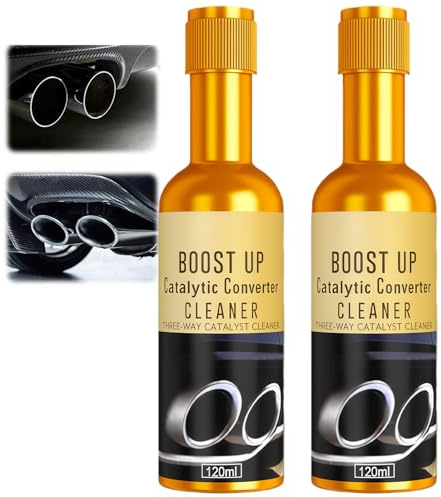 2PCS Catalytic Converter Cleaner Auto Parts Engine | Fuel System Treatment & Exhaust Pipe Carbon Removal for Gas and Diesel Cars, Auto Parts Engine Additive (120ml Each)