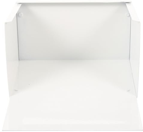 Alipis Blocco Paraspruzzi Grondaia in Alluminio Bianco 225x175x100 Mm, Estensione Pluviale Resistente per Raccolta Acqua Piovana e Protezione Scarico Esterno, Adatto per Uso in Giardino