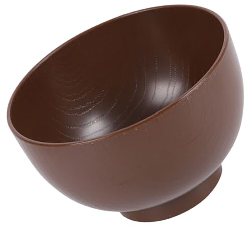CANIGHT Tazón de Sopa Japonés de Madera Diseño Estilo Tradicional, 1 Pieza, Cuenco Pequeño para Miso, Arroz y Fideos, Apto para Restaurante y Uso Doméstico