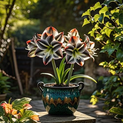 Amaryllis selezionata bulbi/perenne,resistenti,adatte per la decorazione di giardini e balconi/belle/adatte come regali per le feste-1Rizomi-H