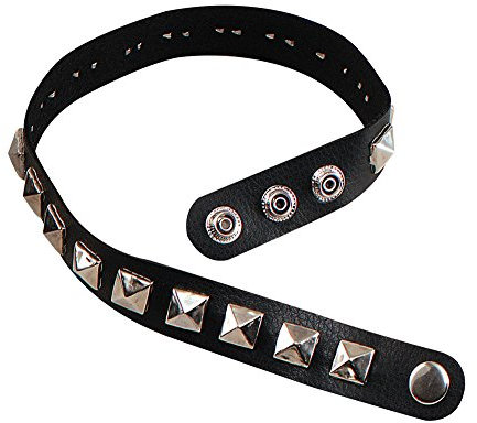 Forum Novelties Bristol Novelty BA185 Punk Choker mit Bolzen, Silber