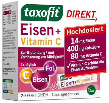 taxofit Eisen + Folsäure Direkt 20 Portionen