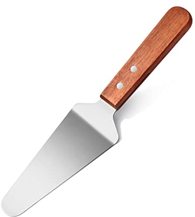 New Star Foodservice 36251 Wood Handle Pie Server, 10-Inch, Wood