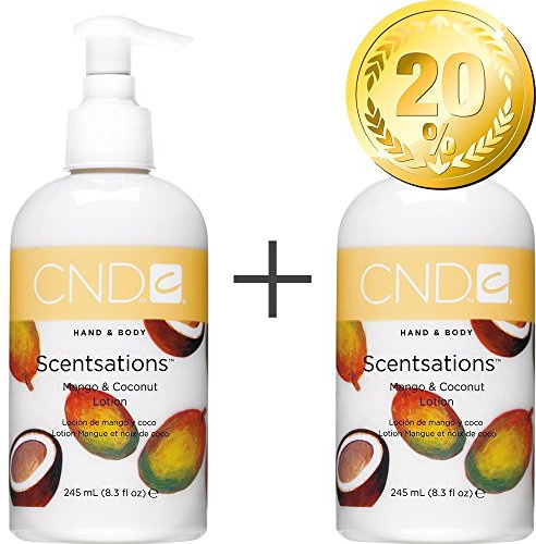 CND Scent sations 245 ml Pack of 2 – 20% Discount – Mango & Coconut Hand and Body Lotion