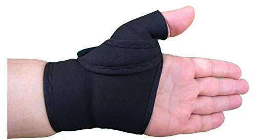 LTG PRO® Neoprene Thumb Support Brace – Universal Spica CMC Stabiliser for Sprains, Strains, Arthritic Thumb & Carpal Tunnel Relief (Left or Right Hand) (Black, S-L (15-20cm) Right Hand)
