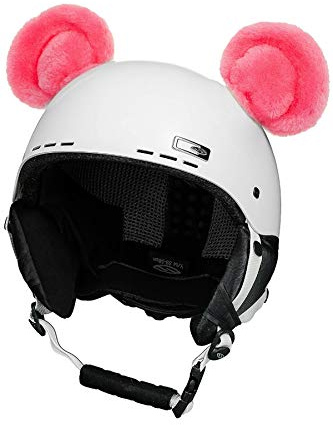 Crazy Ears Helm-Accessoires Biene Teddy Maus Katze. Ski-Ohren geeignet für Skihelm Motorradhelm Fahrradhelm und vieles mehr. Helm Dekoration für Kinder und Erwachsene