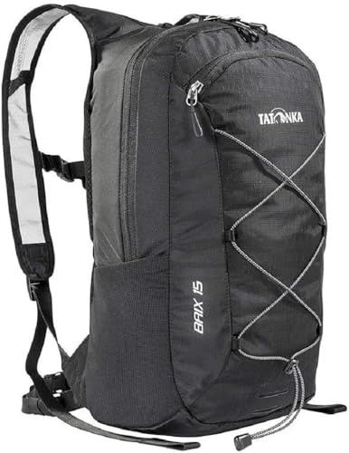 Tatonka Fahrradrucksack Baix 15L - Kleiner, leichter Outdoor-Rucksack mit Helmhalterung und 15 Liter Volumen - Damen und Herren