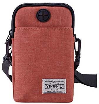 Portadocumenti da viaggio, Borsello da Collo Impermeabile Custodia Porta Passaporti Famiglia, Portafoglio Documenti & Organizer per Carte di Credito, Carte d'Identità, Biglietti Aerei, Denaro (Rosso)