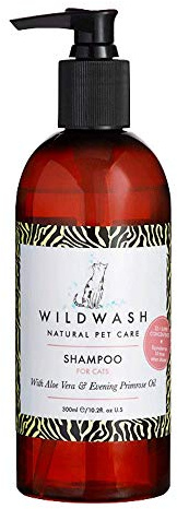 WildWash Cat Shampoo 300ml - Safe for Sensitive Skin No Harsh Chemicals Made with Natural Ingredients Suitable for All Coat Types
