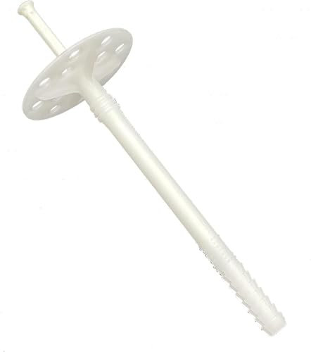 EINSIDE Dämmstoffdübel für WDVS mit Kunststoffnagel, Schlagdübel, Thermodübel für Styropor EPS Fassadendämmung, 250 Stück - 70 mm