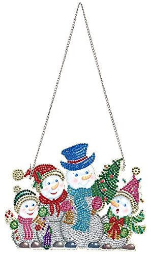 通用 5D Diamond Painting Ornamente, DIY Applique Diamant Weihnachten Anhänger Kit Weihnachtsdeko Anhänger Handwerk Wand Hängen Mosaik Kunst Türfenster Dekoration Ornament