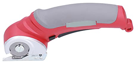 DWMD Taglierina Rotante, Macchina di Taglio Elettrico Tessuto Taglio Rotante Senza Fili 6 Mm con Blocco Sicurezza per Cucitura, Tessuto, Carta, Vinile, Feltro, Pelle, Ecc, Rosso